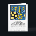 Carte de voeux Hanoukka Personnaliser l'option<br><div class="desc">Carte de voeux 7" x 5" pour Hanoukka ou Chanukah avec enveloppe. Carte humoristique pour tous. Option de personnalisation prête si vous êtes! Choisissez simplement votre style de police, couleur, taille et libellé préférés pour l'intérieur de la carte. Merci de vous être arrêté et de faire du shopping. Très apprécié....</div>
