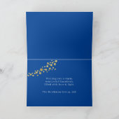 Carte de voeux Hanoukka Sparkle Gold Stars (Intérieur)