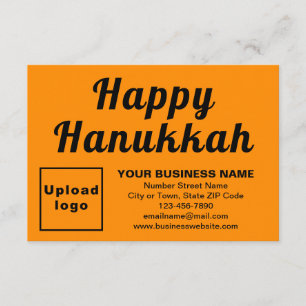 Carte de vœux Hanukkah entreprise petite couleur o