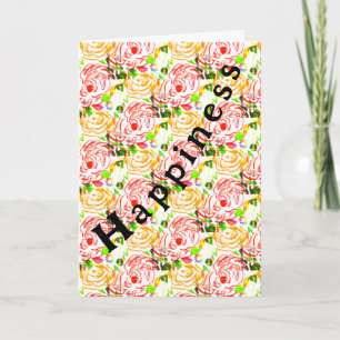 Carte de voeux Happiness Folked