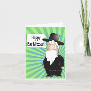 Carte de voeux Happy Bar Mitzvah - Funny Rabbi