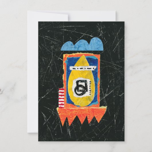 Carte de voeux Happy Cry - Art Abstrait (Devant)