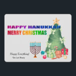 Carte de voeux Happy Everything Holiday<br><div class="desc">Une carte de vacances parfaite pour tous. Cette carte interactive est à vous de modifier ou d'utiliser tel que présenté. Tous les objets peuvent être plus grands ou plus petits ( -), traînés à n'importe quel endroit ou supprimés. Vous pouvez également choisir la couleur arrière - plan en cliquant sur...</div>
