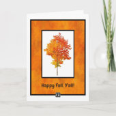 Carte de voeux Happy Fall, Y'all ! (Devant)