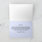 Carte de voeux Happy Fête des pères Beach (Intérieur)