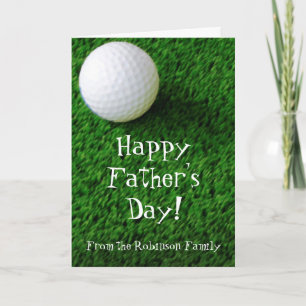 Carte de voeux Happy Fête des pères Golf