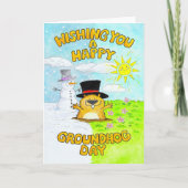 Carte de voeux Happy Groundhog Day (Devant)