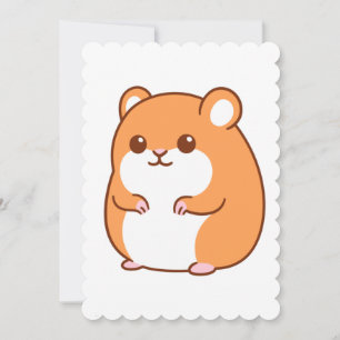 Carte de voeux Happy Hamster Flat
