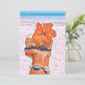 Carte de voeux Happy Hour in Paradise (Debout devant)