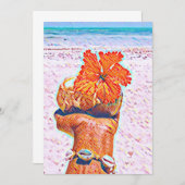 Carte de voeux Happy Hour in Paradise (Devant / Derrière)