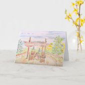 Carte de voeux "Happy Hour on the Knoll" (Fleur jaune)