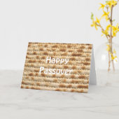 Carte de voeux Happy Passover Matzah (Fleur jaune)