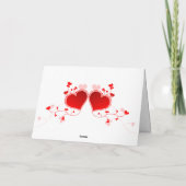 Carte de vœux Happy Valentine's Day chaton tigré (Dos)