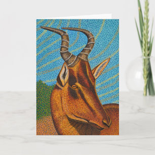 Carte de voeux Hartebeest