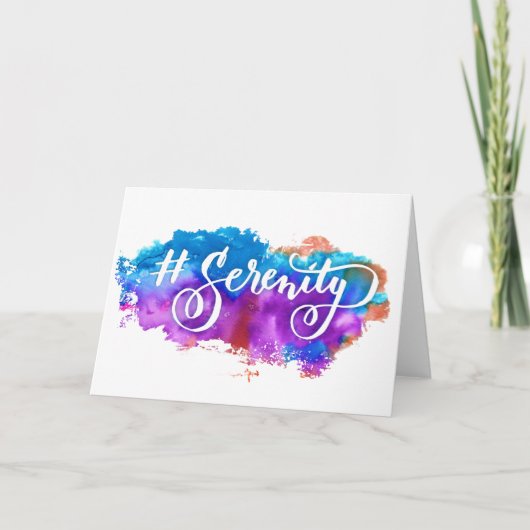 Carte de voeux Hashtag Serenity (Devant)