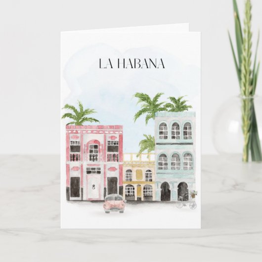 Carte de voeux Havana Cuba (Devant)