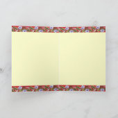 CARTE DE VOEUX HAWAÏENNE DE CHEMISE DE CRU ALOHA (Intérieur)