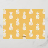 Carte de vœux hawaïenne Mele Kalikimaka sous feuil (Verso)