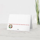 Carte de voeux Hawaiian Christmas Tree (Dos)