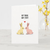 Carte de vœux Heart Hop Stuff (Fleur jaune)