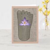 Carte de voeux Heart Sutra (Fleur jaune)