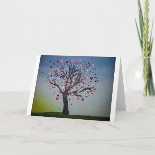 Carte de voeux Heart Tree (Devant)