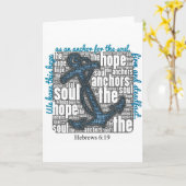 Carte de voeux - Hébreux 6:19 (Fleur jaune)