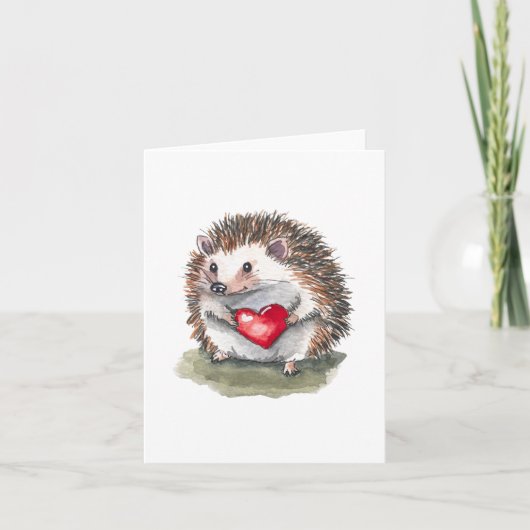 Carte de voeux Hedgehog (Devant)