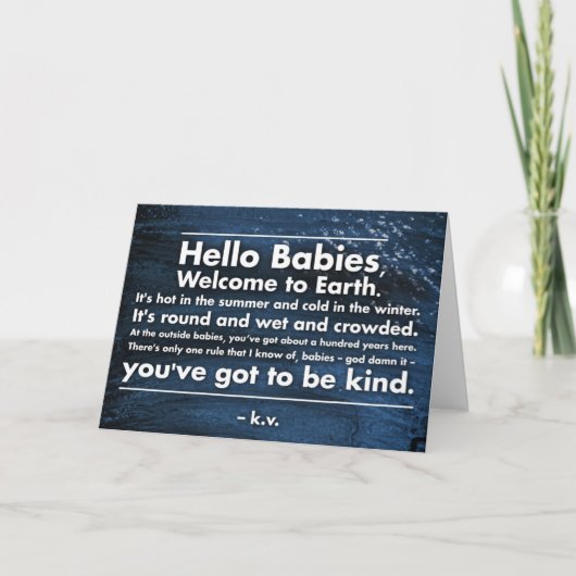 Carte de voeux "Hello Babies" (Devant)