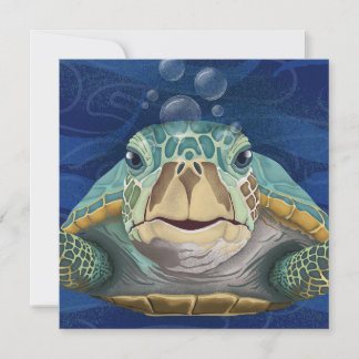 Carte de vœux Hello Turtle