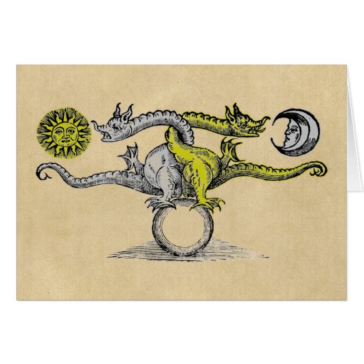 Carte de voeux Hermes Bird Dragons (Devant horizontal)