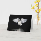 Carte de voeux - héron de Milou (Fleur jaune)