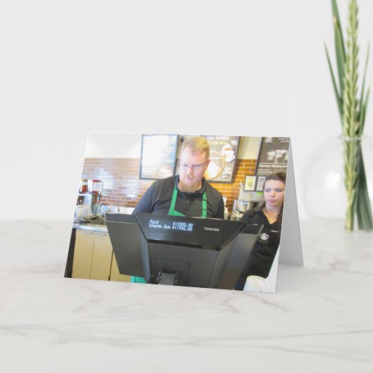 Carte de voeux heure café (Devant)