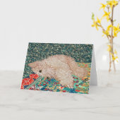 Carte de voeux : Heure du coucher blonde comme les (Fleur jaune)