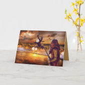 carte de voeux heure du père (Fleur jaune)