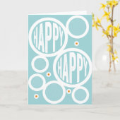 Carte de voeux heureuse (Fleur jaune)