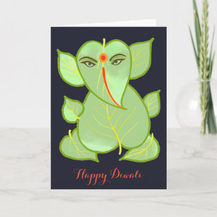Carte de voeux heureuse abstraite de Ganesha