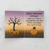 Carte de voeux heureuse d'anniversaire de (Intérieur)