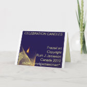 Carte de voeux heureuse de Diwali (Dos)