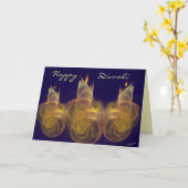 Carte de voeux heureuse de Diwali (Fleur jaune)