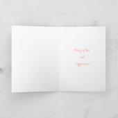 Carte de voeux heureuse de lapins de Pâques (Intérieur)