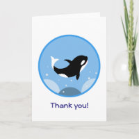 Carte de voeux heureuse de Merci d'épaulard