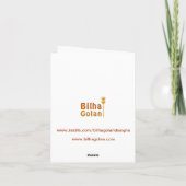 Carte de voeux heureuse de pâque (Dos)