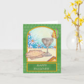 Carte de voeux heureuse de pâque (Fleur jaune)