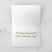 Carte de voeux heureuse de Pâques (Intérieur)