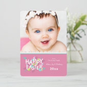 Carte de voeux heureuse de photo de Pâques (Debout devant)