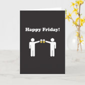 Carte de voeux heureuse de vendredi (Fleur jaune)