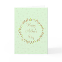 Carte de voeux heureuse du jour de mère