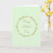 Carte de voeux heureuse du jour de mère (Fleur jaune)