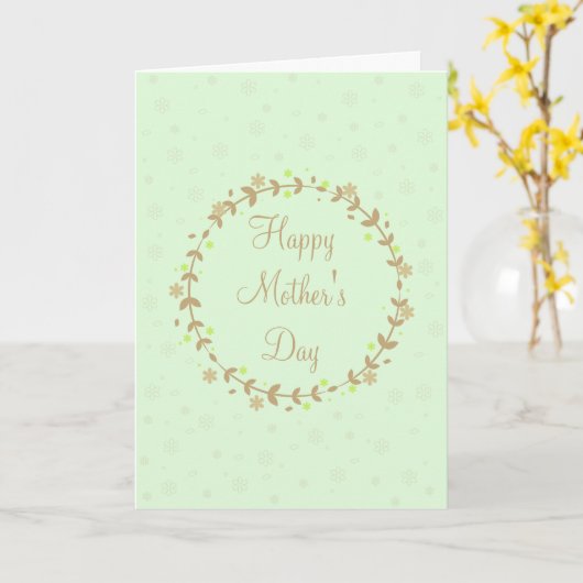 Carte de voeux heureuse du jour de mère (Fleur jaune)